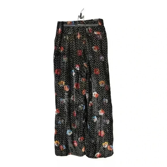 Eva Franco Pasquette Velvet Wide Leg Pants - Anthropologie - High Rise, Size 6 - Picture 2 of 3